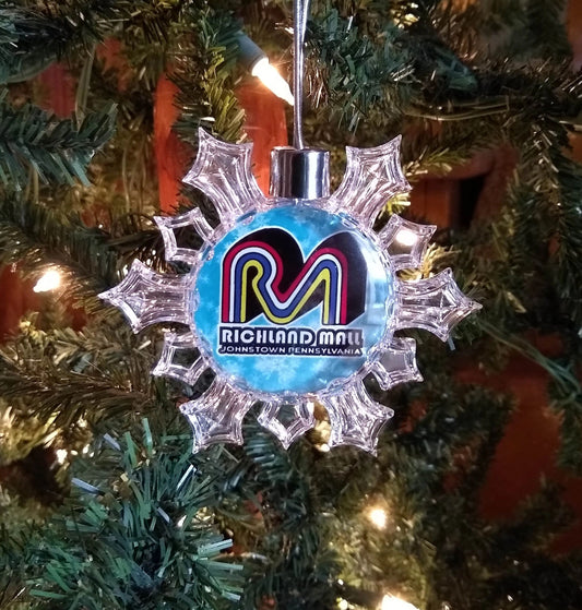 Richland Mall Snowflake Ornament Johnstown PA Christmas by Flood City Fabrications