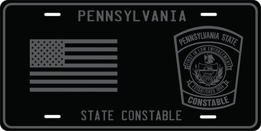 Pennsylvania State Constable License Plate by Flood City Fabrications